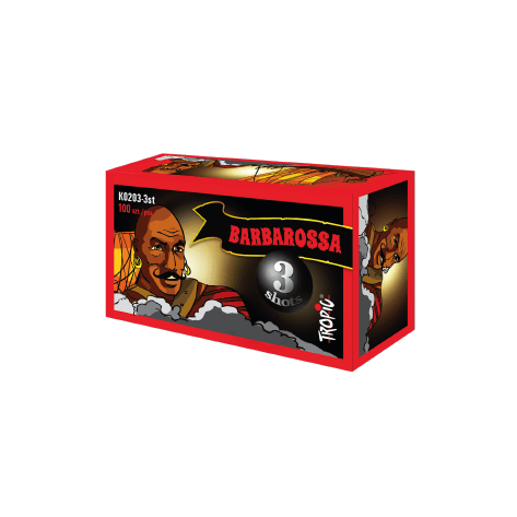 K0203 BARBAROSSA 3 SHOTS PYROMANIAX BANGERS