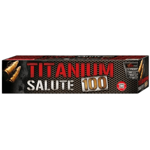 PXC217 TITANIUM SALUTE 100 fireworks pyromaniax