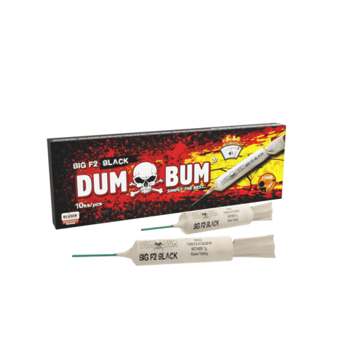 PBF2D KLASEK DUMBUM F2 BLACK FIRECRACKERS BANGERS PYROMANIAX